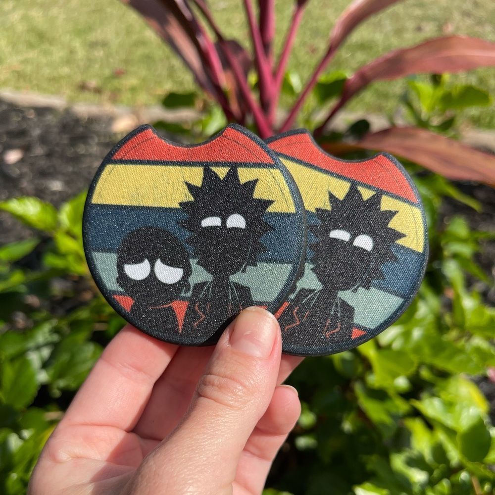 Rick & Morty Car Coaster Set | Car Accessories